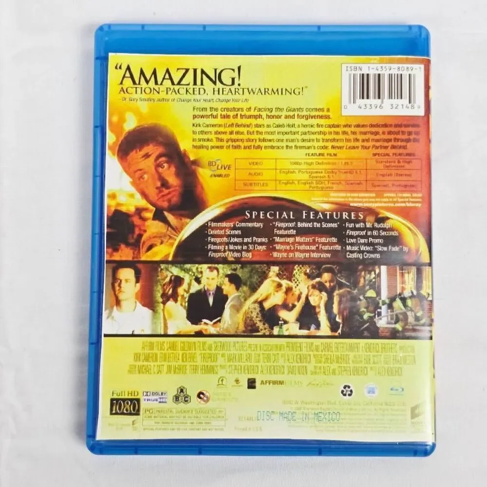 Fireproof (Blu-ray, 2008 Provident Films/Sony Pictures)